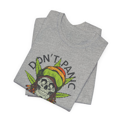 Cannabis -- Don't Panic It's Organic (Adult Unisex Tee)