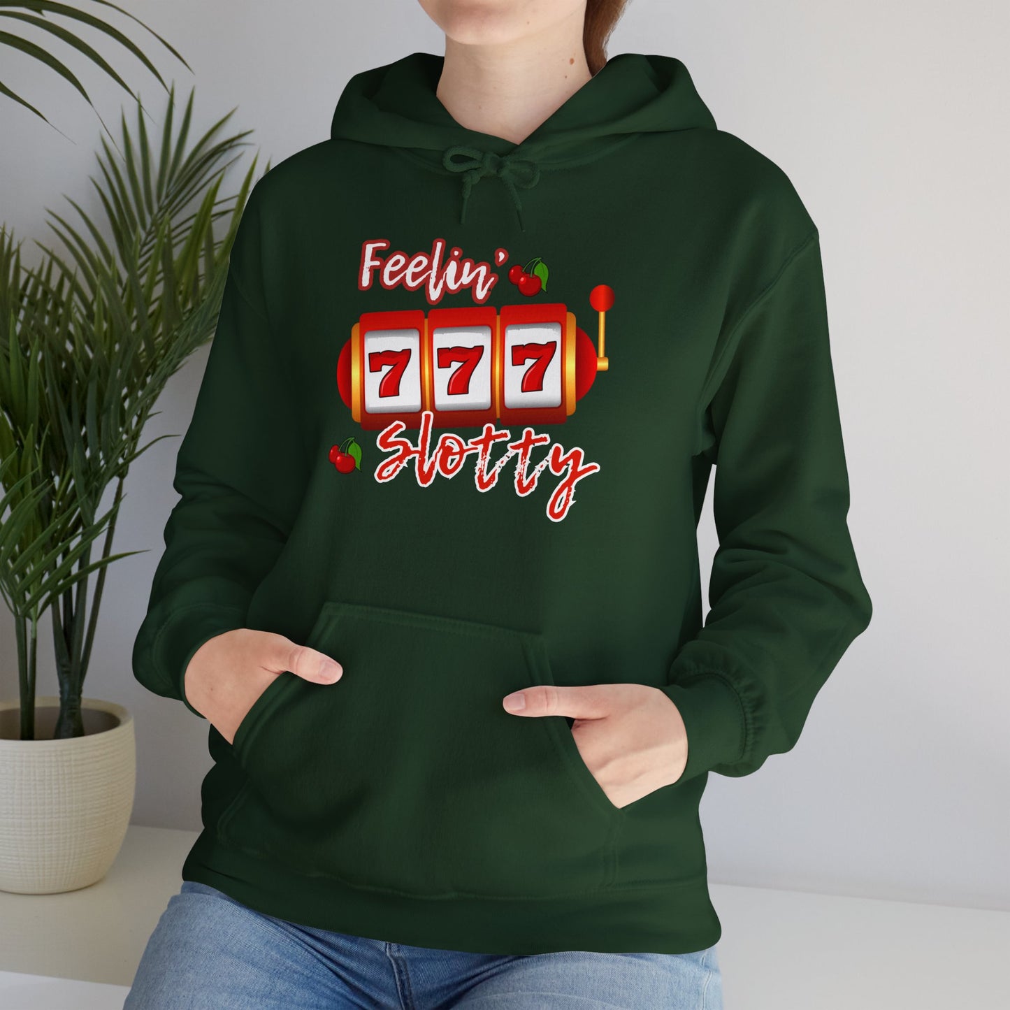 Feelin' Slotty (Adult Unisex Hooded Sweatshirt)