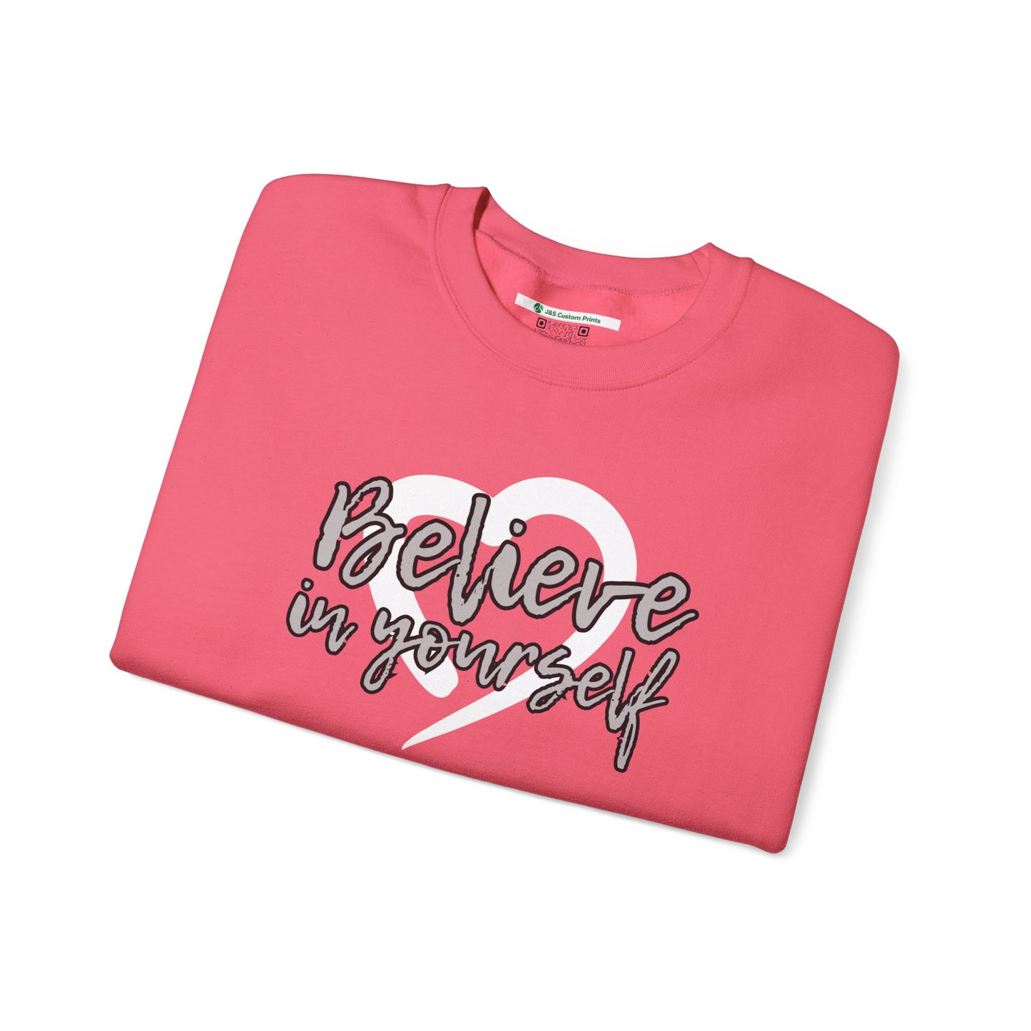 Believe In Yourself -- Gray (Adult Unisex Crewneck Sweatshirt)