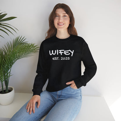 Matching Marriage Set -- "Wifey" (Adult Unisex Crewneck Sweatshirt)