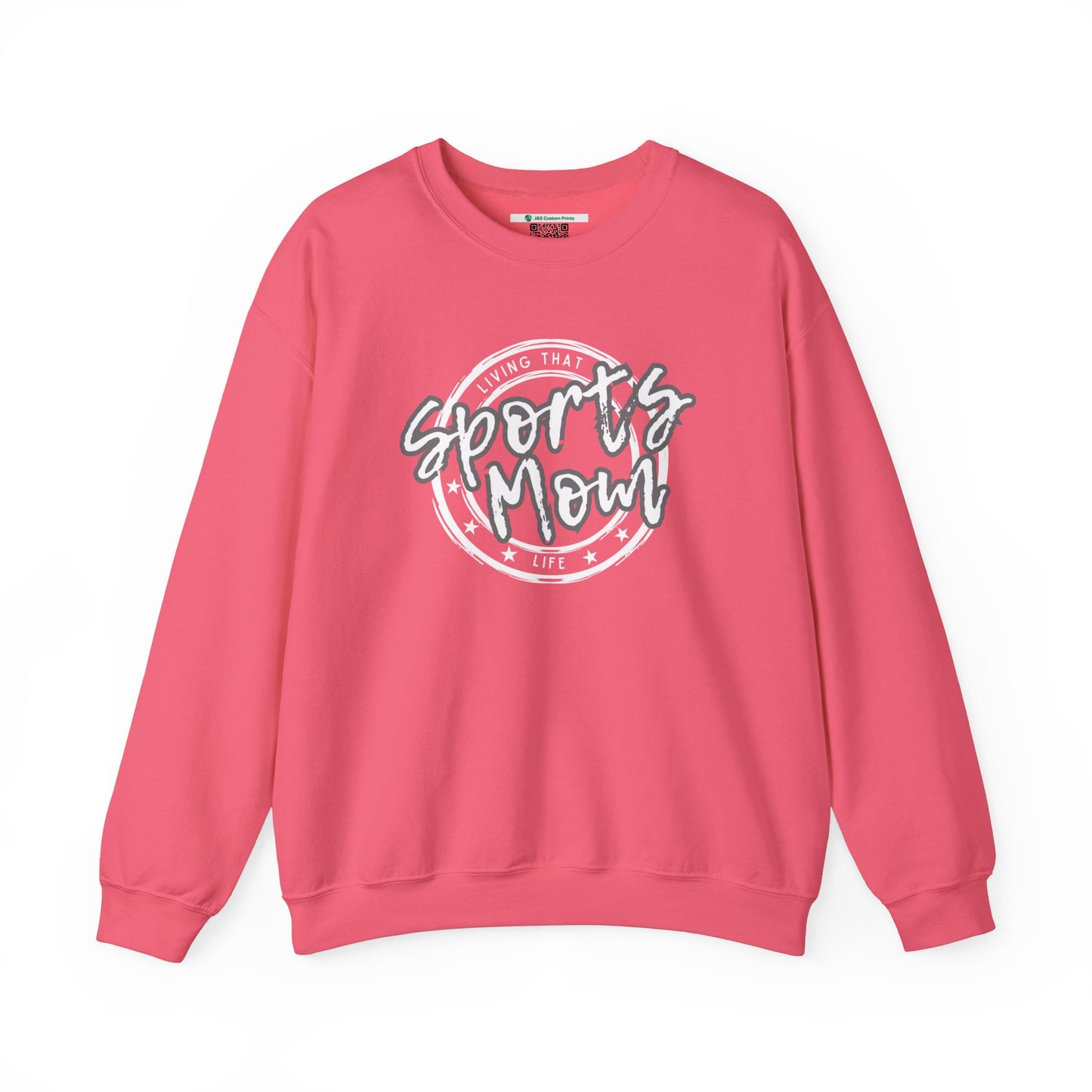 Sports Mom -- Gray Font (Adult Unisex Crewneck Sweatshirt)