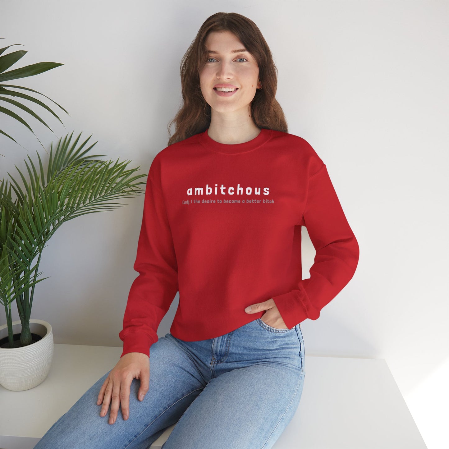 Ambitchous (Adult Unisex Crewneck Sweatshirt
