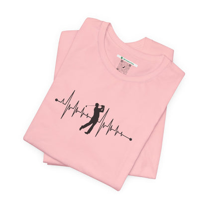 Golf Heartbeat (Adult Unisex Tee)