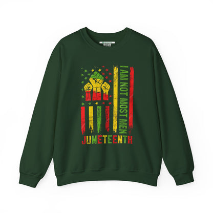 Juneteenth -- Not Most Men (Adult Unisex Crewneck Sweatshirt)