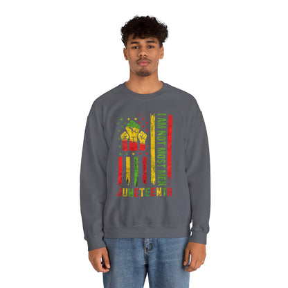 Juneteenth -- Not Most Men (Adult Unisex Crewneck Sweatshirt)