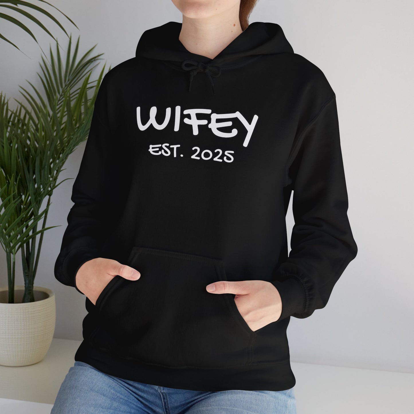 Matching Marriage Set -- "Wifey" (Adult Unisex Hooded Sweatshirt)
