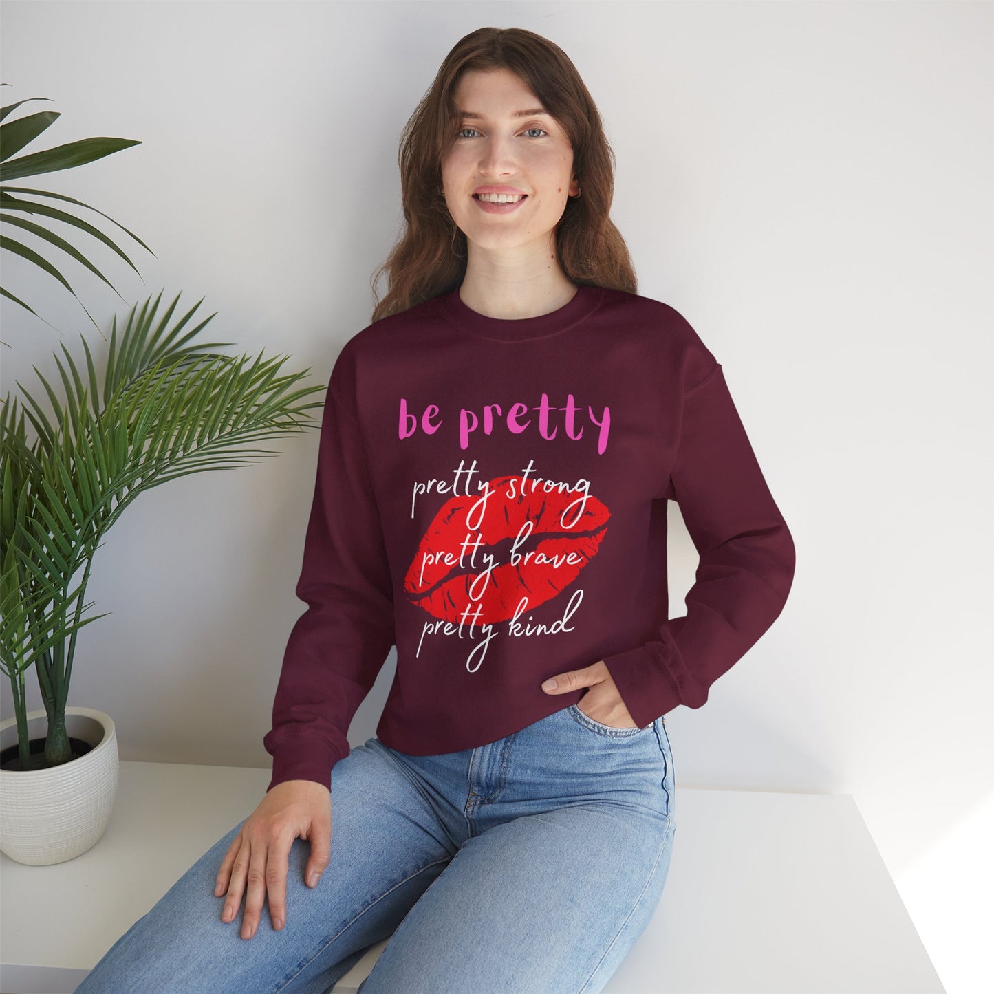 Be Pretty (Adult Unisex Crewneck Sweatshirt)