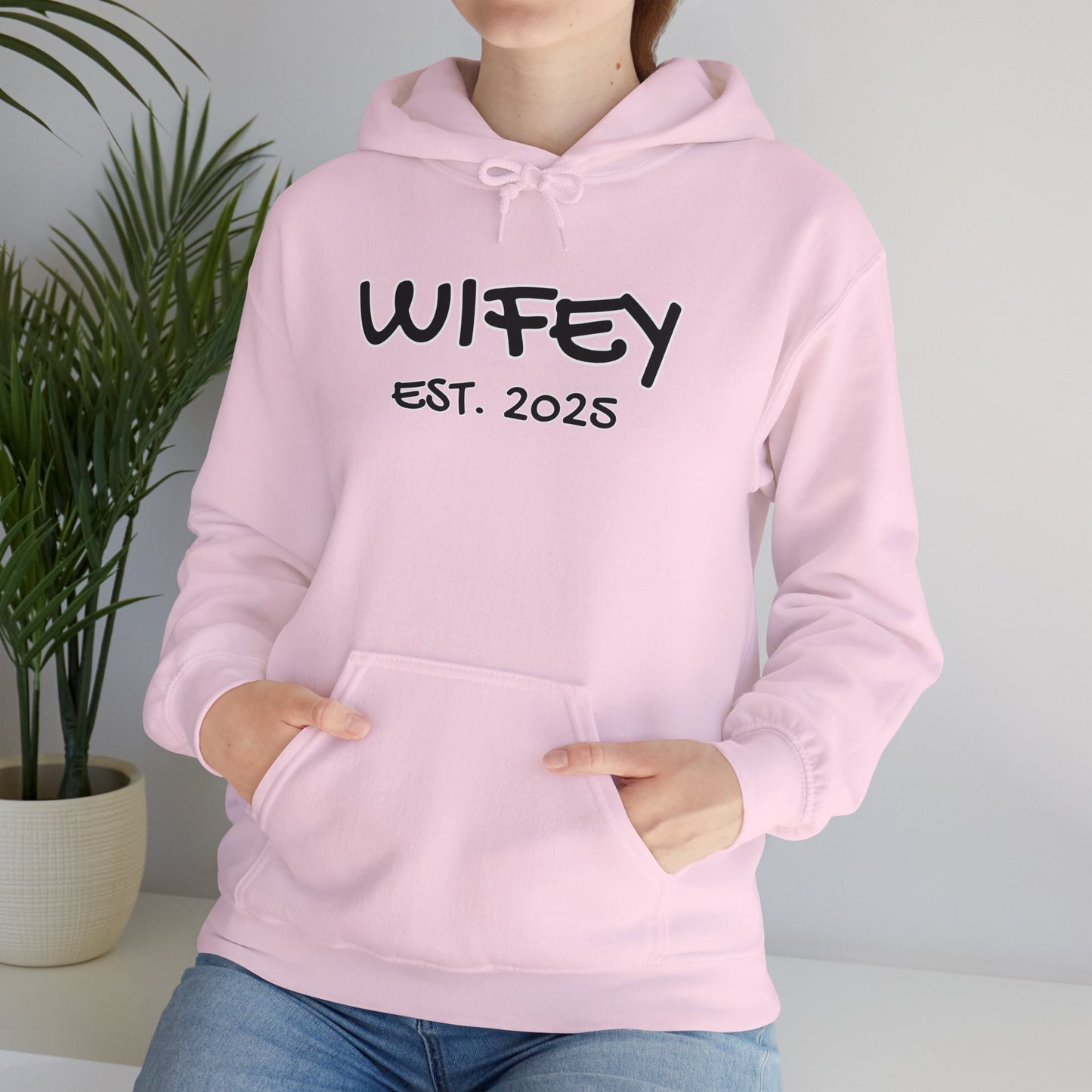 Matching Marriage Set -- "Wifey" (Adult Unisex Hooded Sweatshirt)