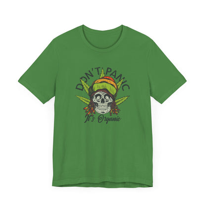 Cannabis -- Don't Panic It's Organic (Adult Unisex Tee)