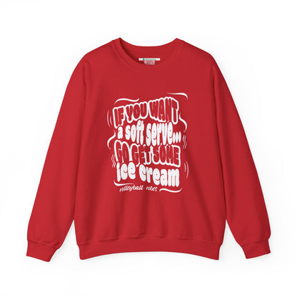 Volleyball Soft Serve (Adult Unisex Crewneck Sweatshirt)