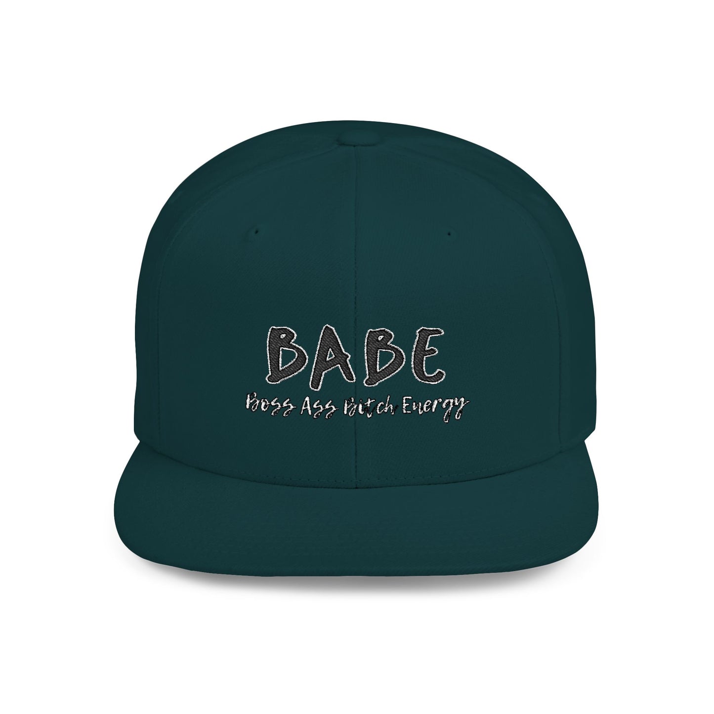 BABE (Embroidered Flat-Bill, Cotton, Snapback Hat)