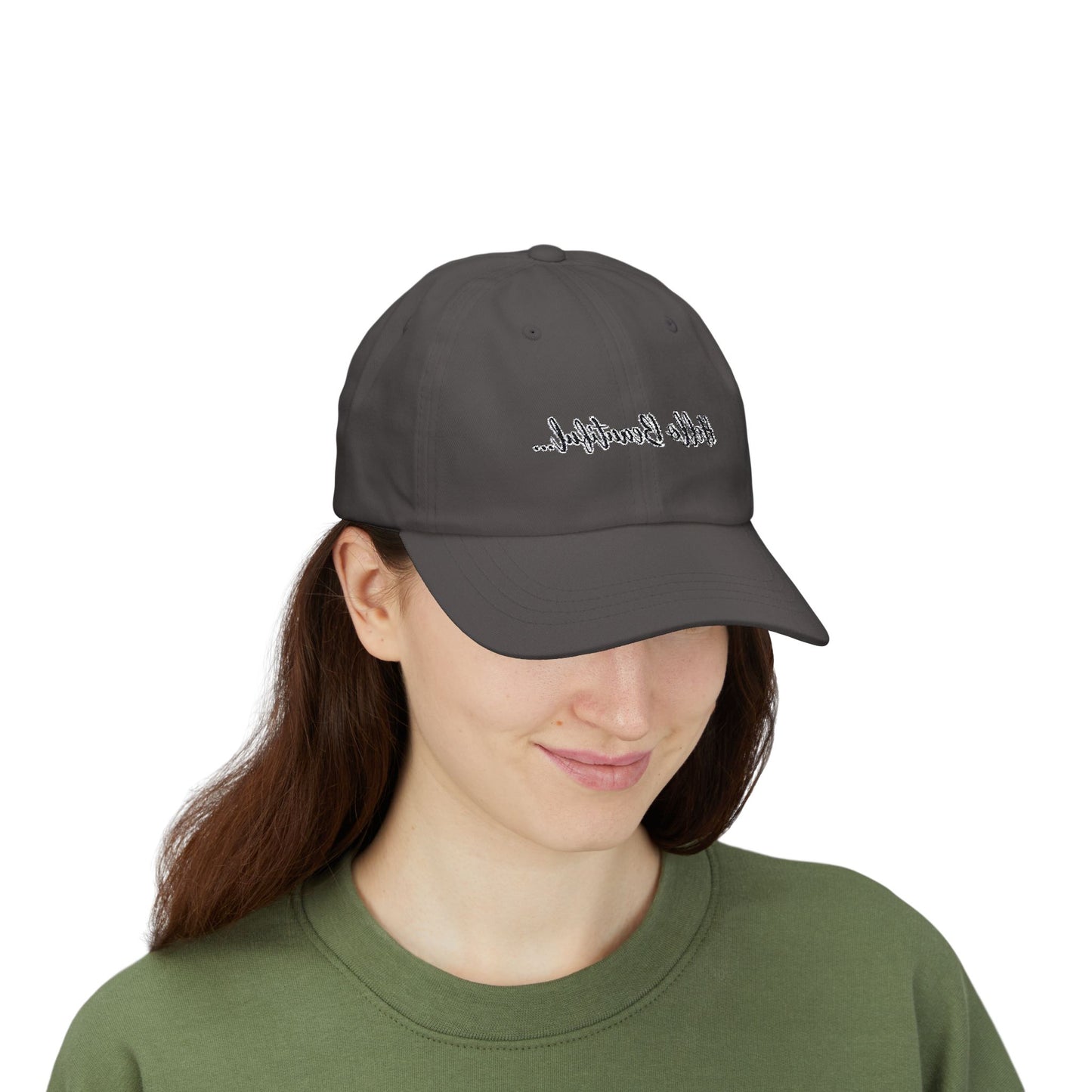 Mirror Message -- Hello Beautiful (Embroidered Dad Cap)