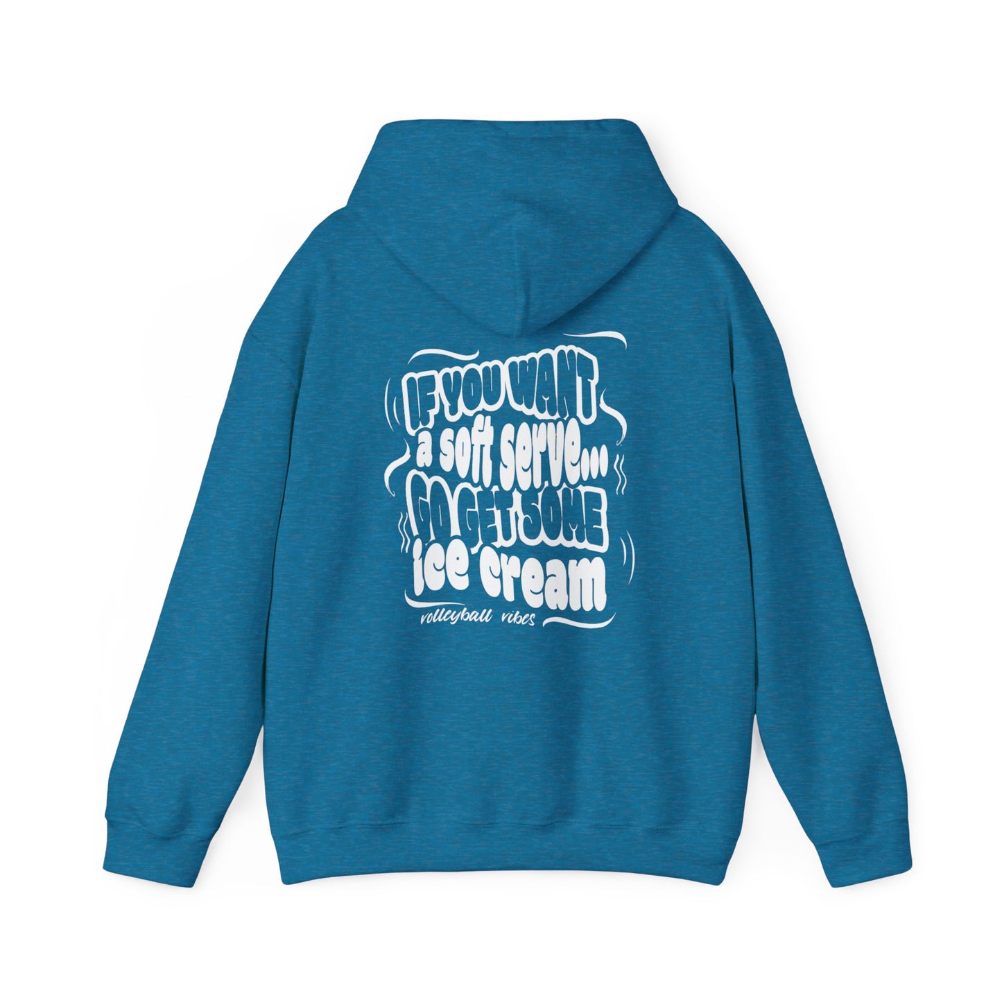 Volleyball Soft Serve (Adult Unisex Hooded Sweatshirt)