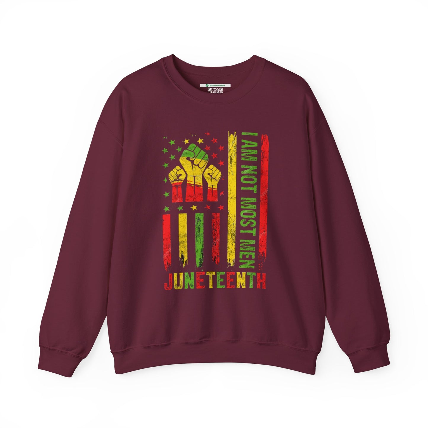 Juneteenth -- Not Most Men (Adult Unisex Crewneck Sweatshirt)