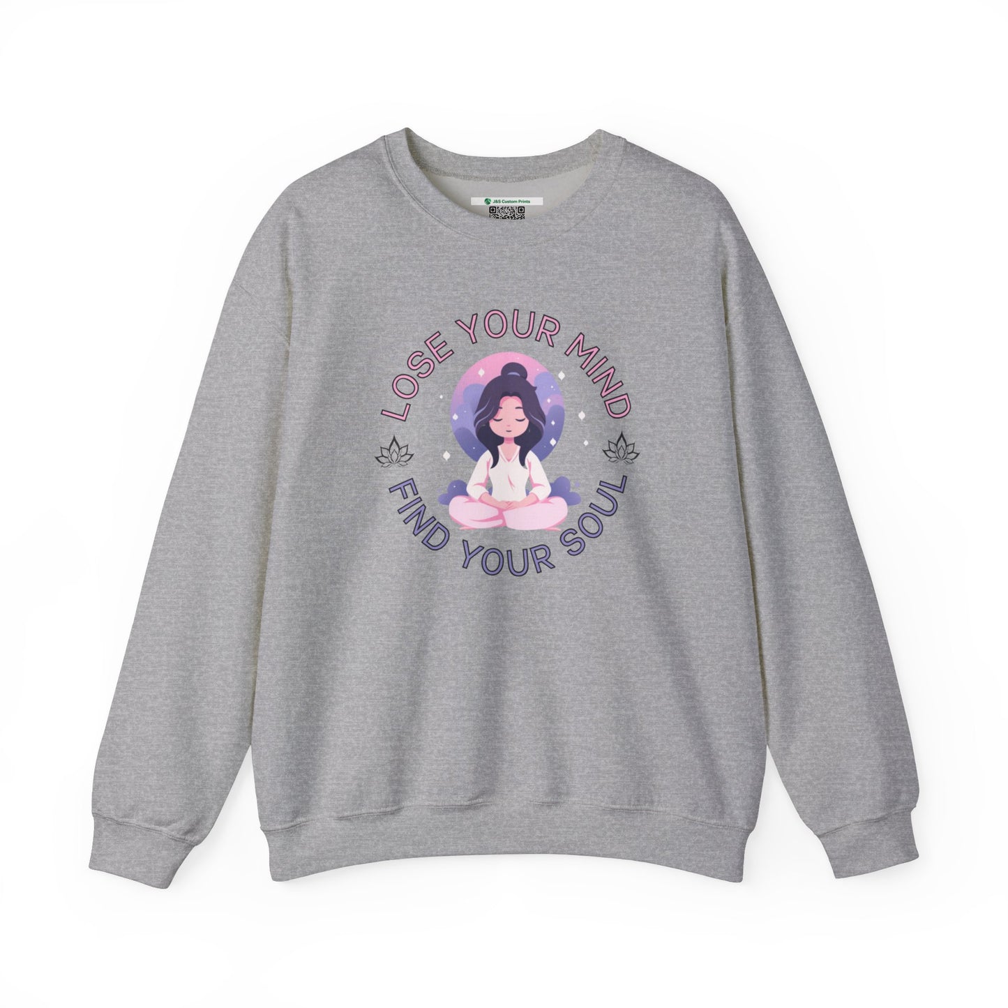 Mindful Awareness -- Meditation (Adult Unisex Crewneck Sweatshirt)