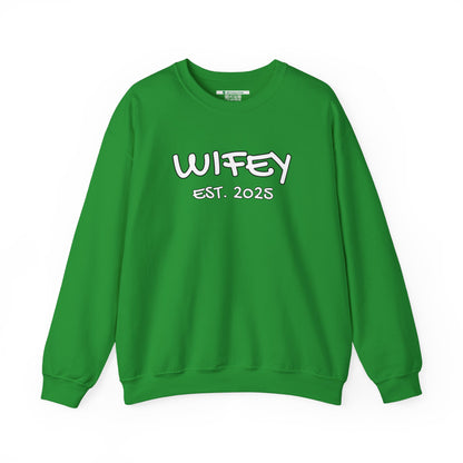 Matching Marriage Set -- "Wifey" (Adult Unisex Crewneck Sweatshirt)