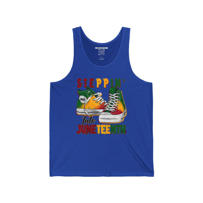 Steppin' Into Juneteenth (Adult Unisex Tank Top)