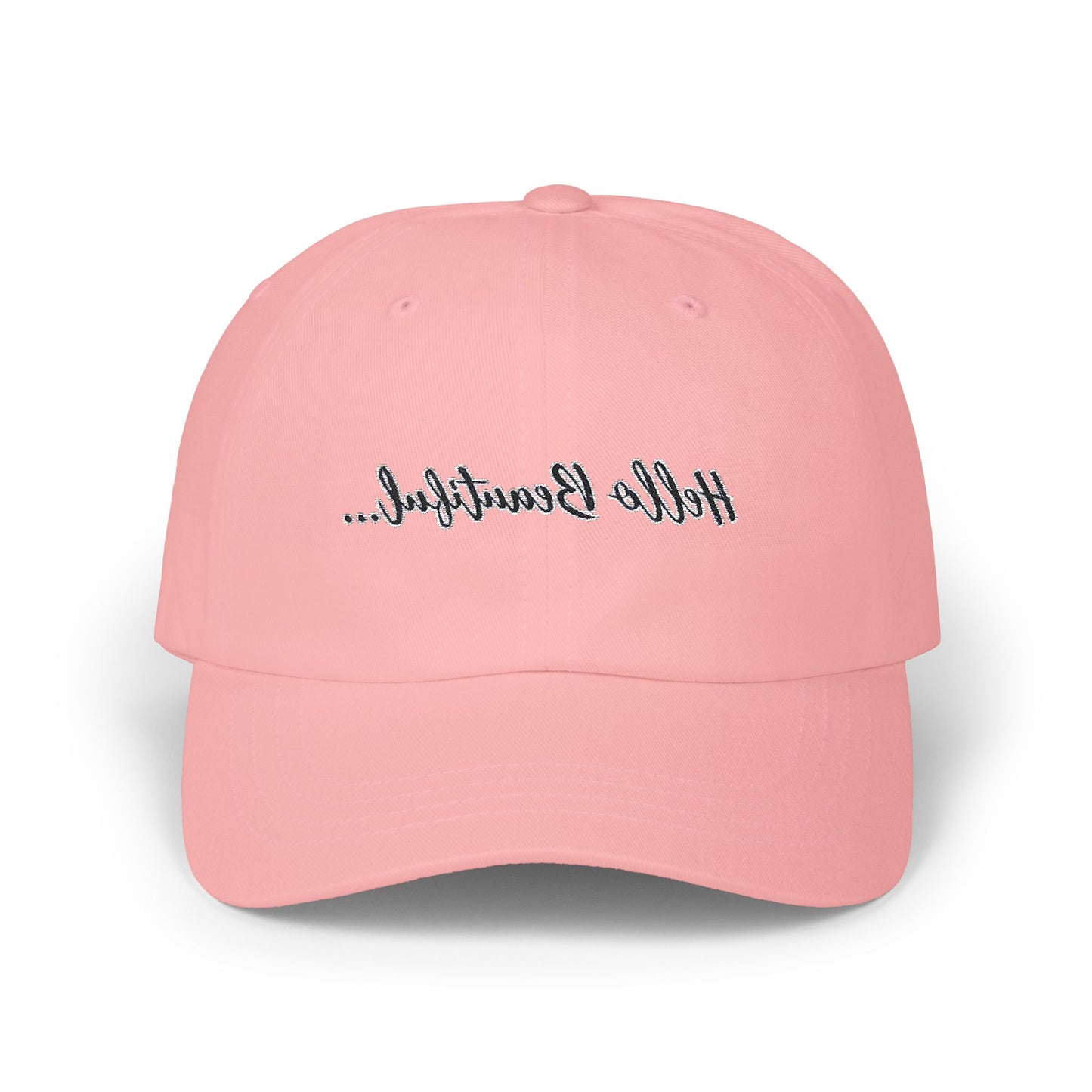 Mirror Message -- Hello Beautiful (Embroidered Dad Cap)