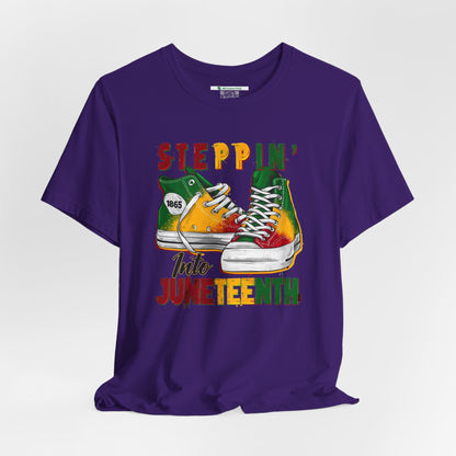 Steppin' Into Juneteenth (Adult Unisex Tee)