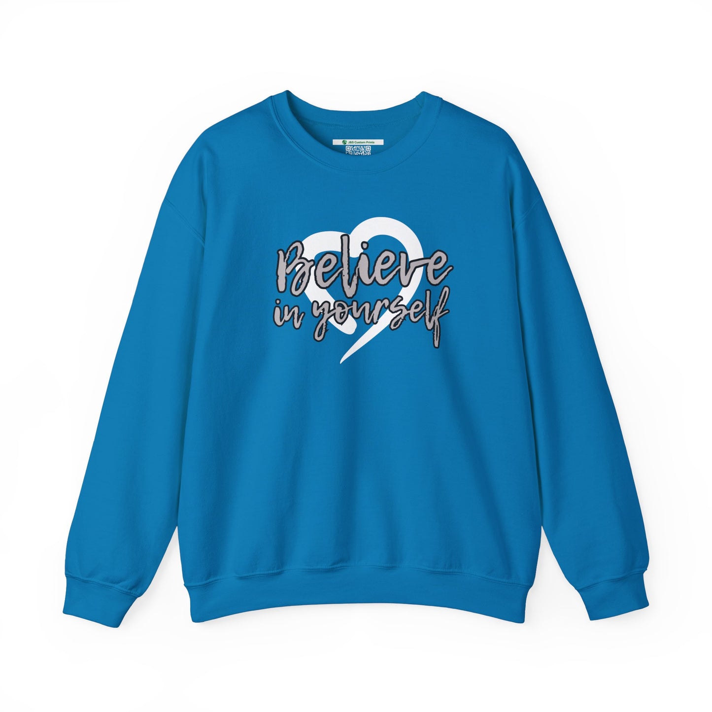 Believe In Yourself -- Gray (Adult Unisex Crewneck Sweatshirt)
