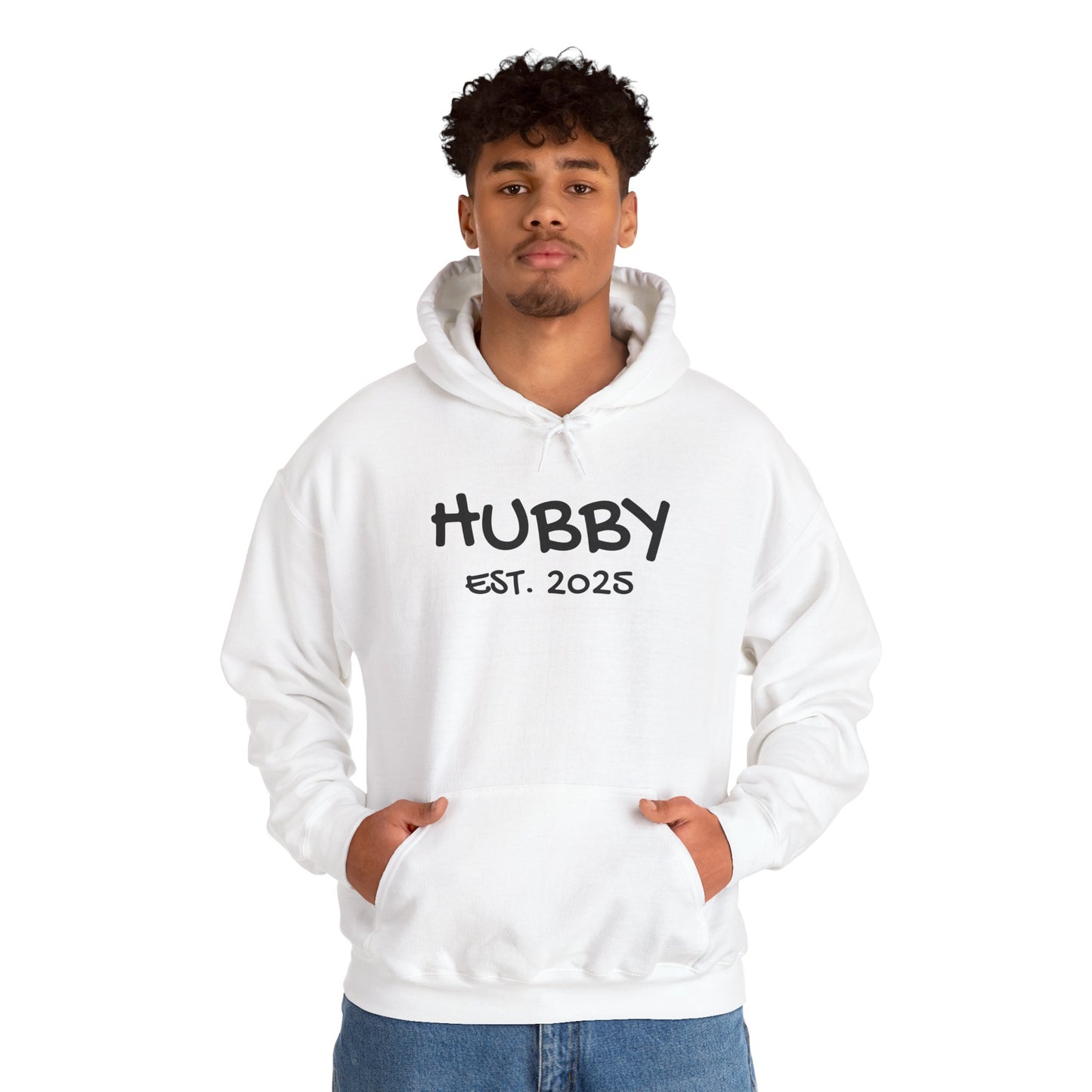 Matching Marriage Set -- "Hubby" (Adult Unisex Hooded Sweatshirt)