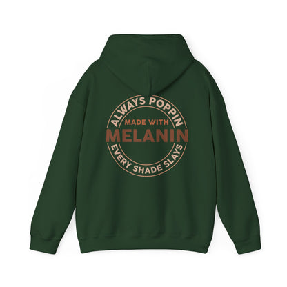 Made With Melanin (Adult Unisex Hooded Sweatshirt)