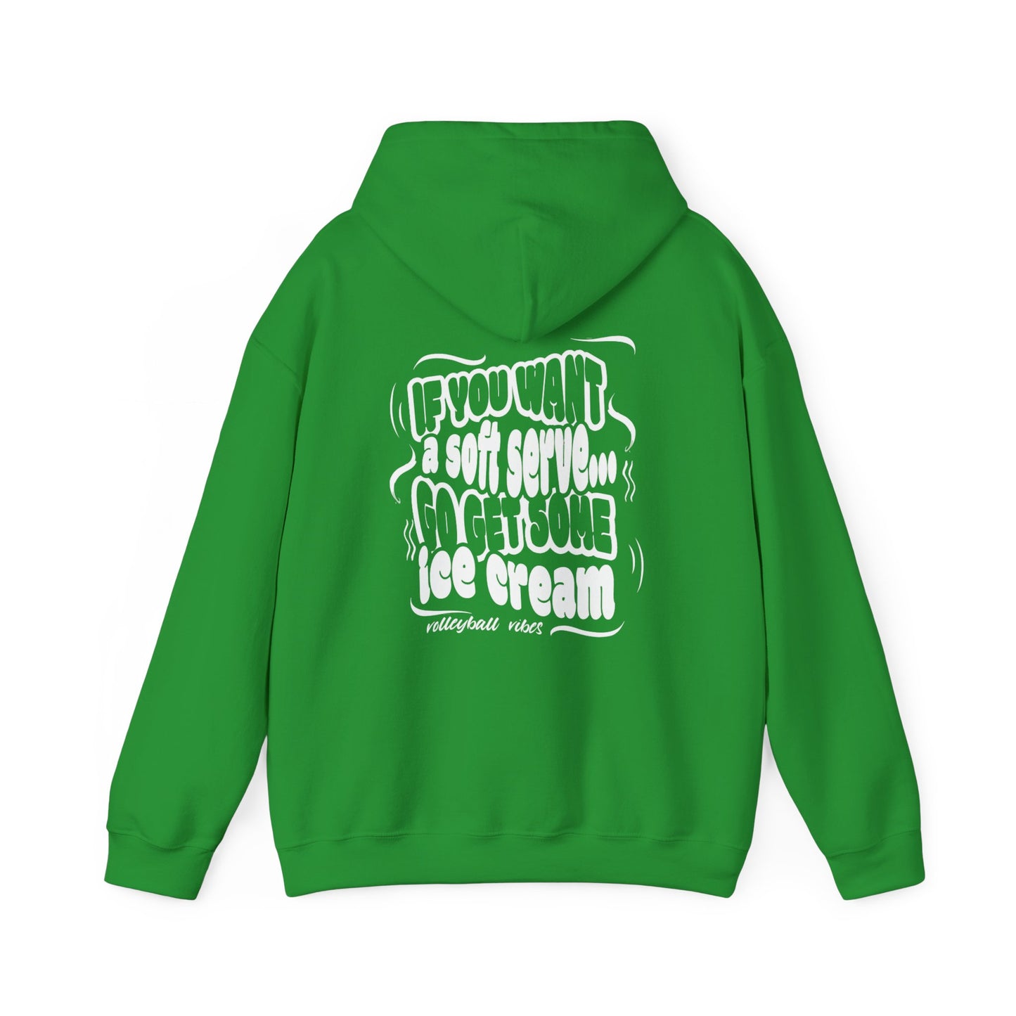 Volleyball Soft Serve (Adult Unisex Hooded Sweatshirt)