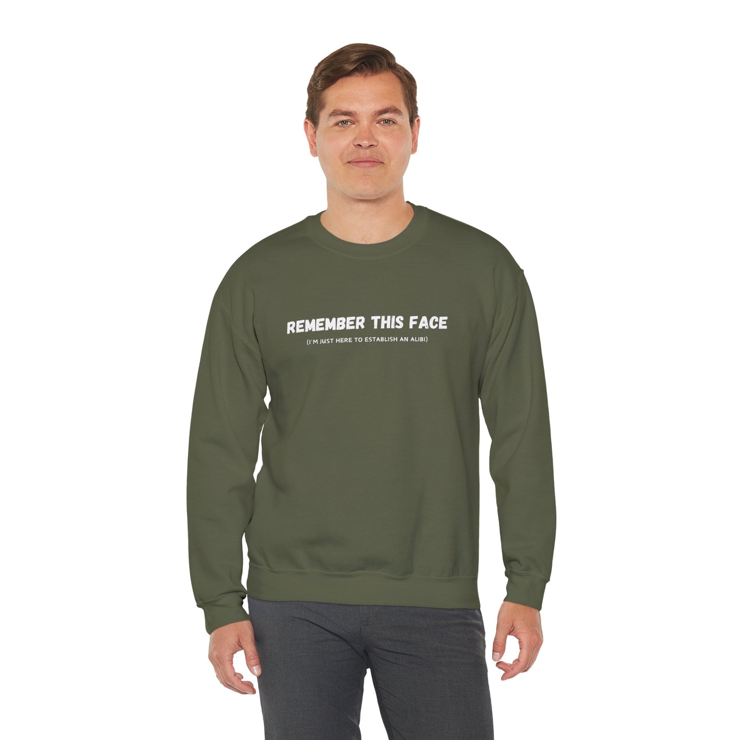 Alibi (Adult Unisex Crewneck Sweatshirt)