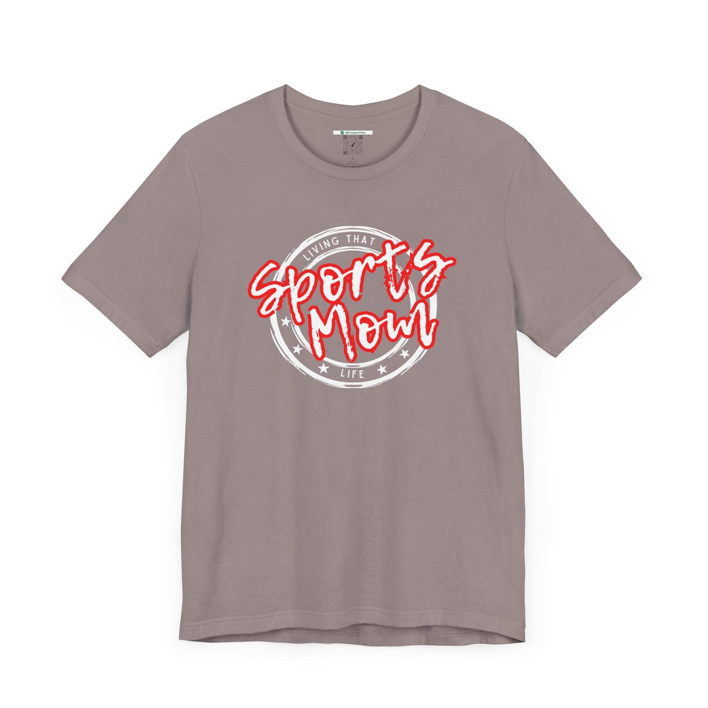 Sports Mom -- Red Font (Adult Unisex Tee)