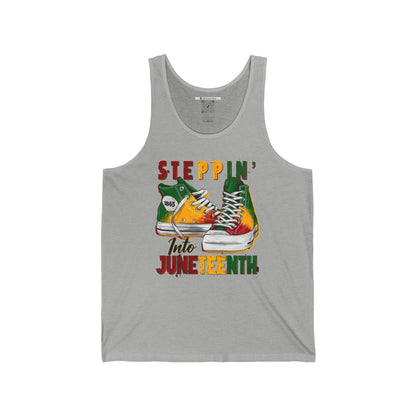Steppin' Into Juneteenth (Adult Unisex Tank Top)