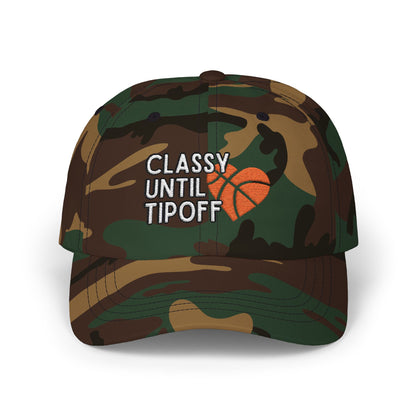 Classy Until Tipoff (Embroidered Classic Dad Cap)