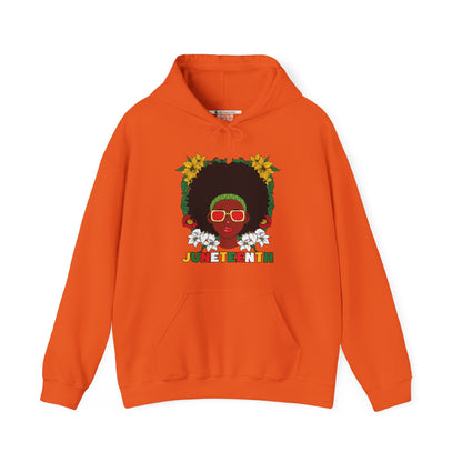 Juneteenth -- Afrocentric Design (Adult Unisex Hooded Sweatshirt)