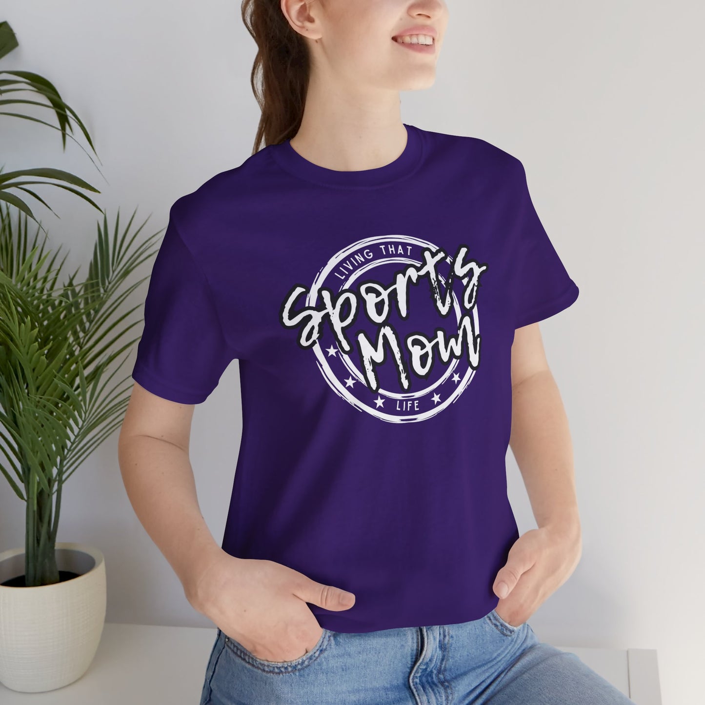 Sports Mom -- Black Font (Adult Unisex Tee)