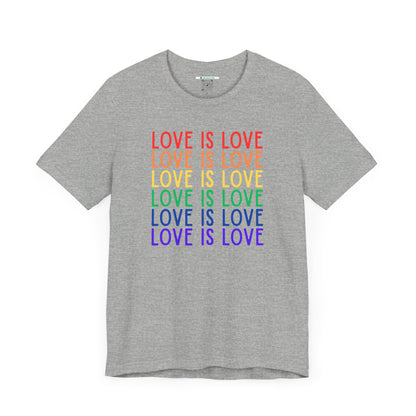 LGBTQ+ "Love Is Love" (Adult Unisex Tee)