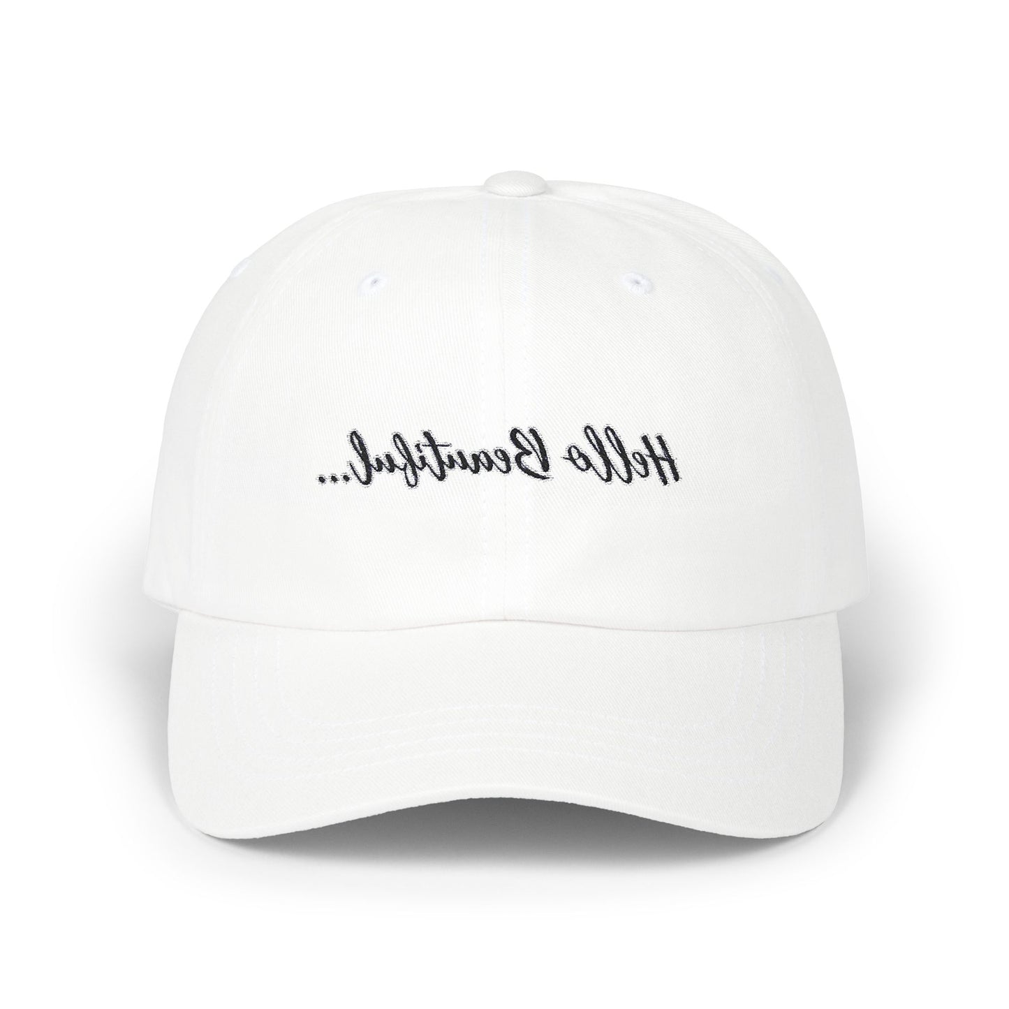 Mirror Message -- Hello Beautiful (Embroidered Dad Cap)