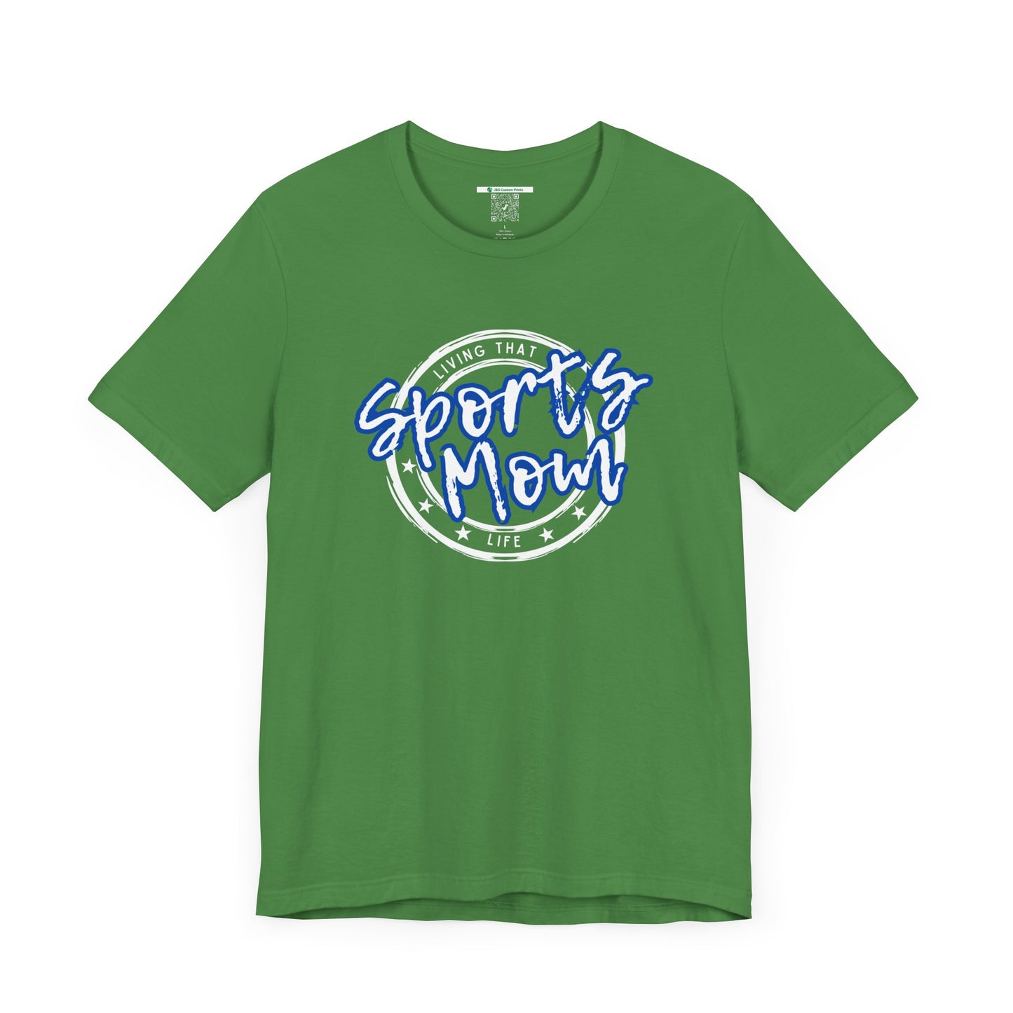 Sports Mom -- Blue Font (Adult Unisex Tee)