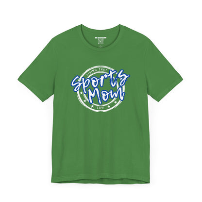 Sports Mom -- Blue Font (Adult Unisex Tee)