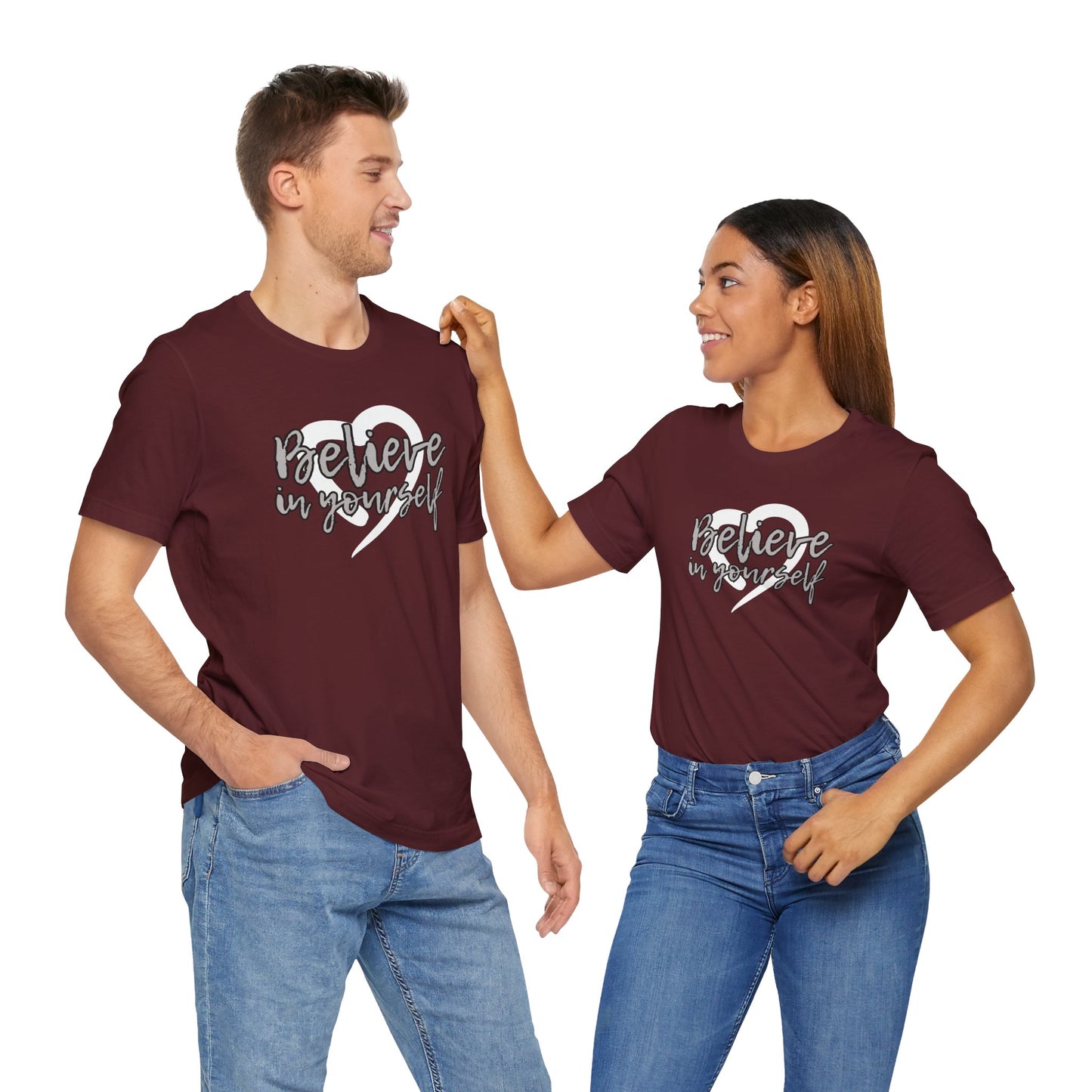 Believe In Yourself -- Gray (Adult Unisex Tee)