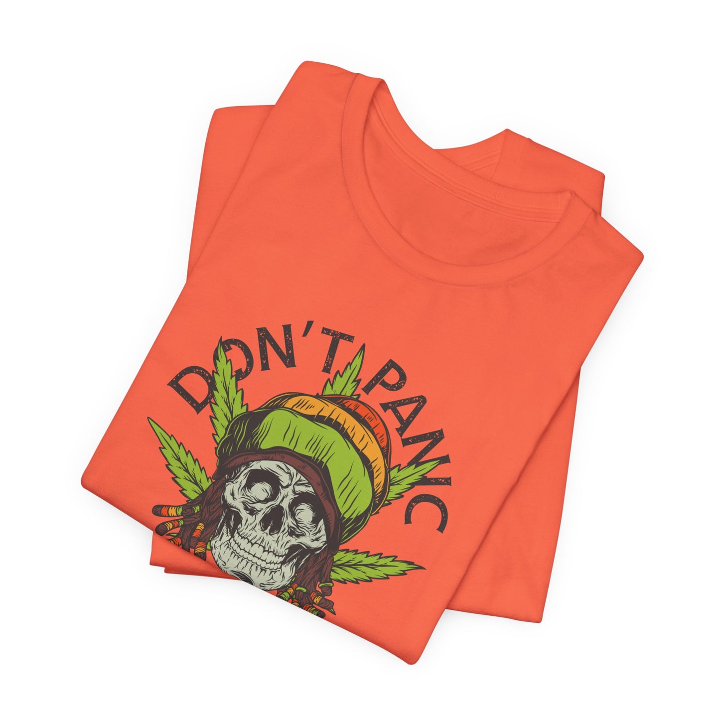 Cannabis -- Don't Panic It's Organic (Adult Unisex Tee)