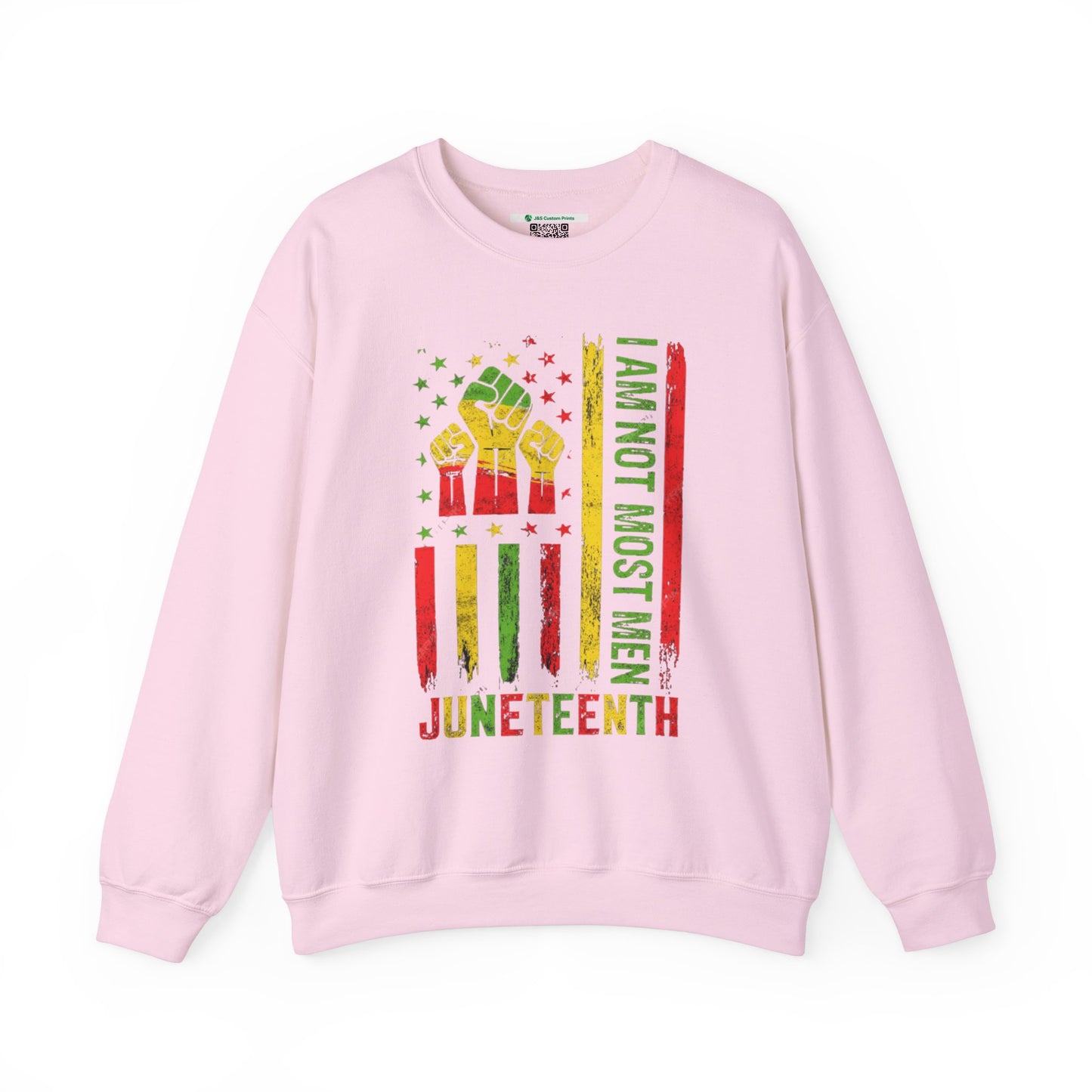 Juneteenth -- Not Most Men (Adult Unisex Crewneck Sweatshirt)