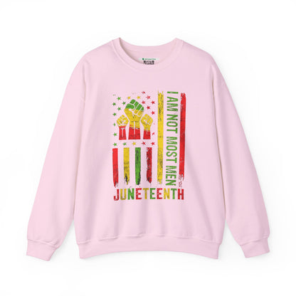 Juneteenth -- Not Most Men (Adult Unisex Crewneck Sweatshirt)