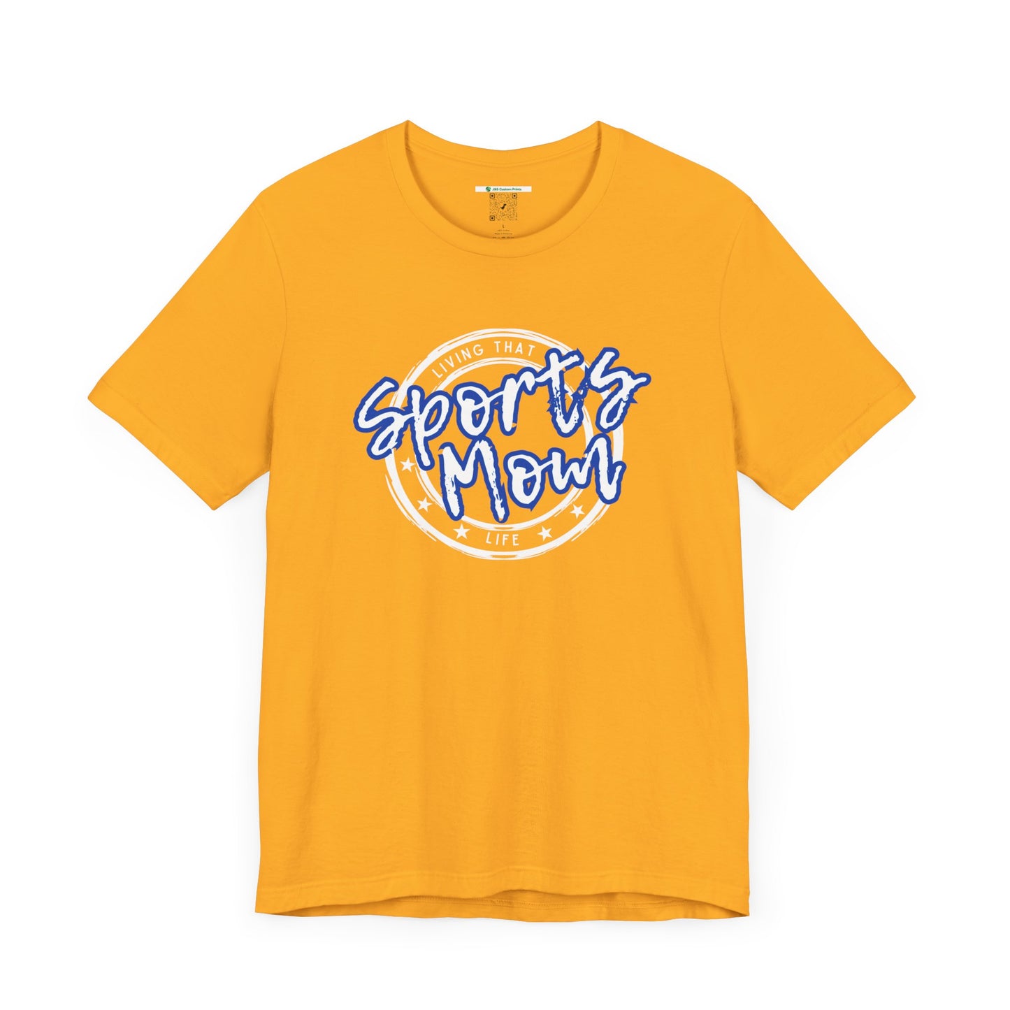 Sports Mom -- Blue Font (Adult Unisex Tee)