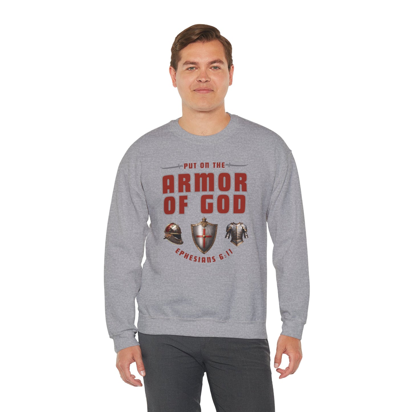 Armor Of God (Adult Unisex Crewneck Sweatshirt)