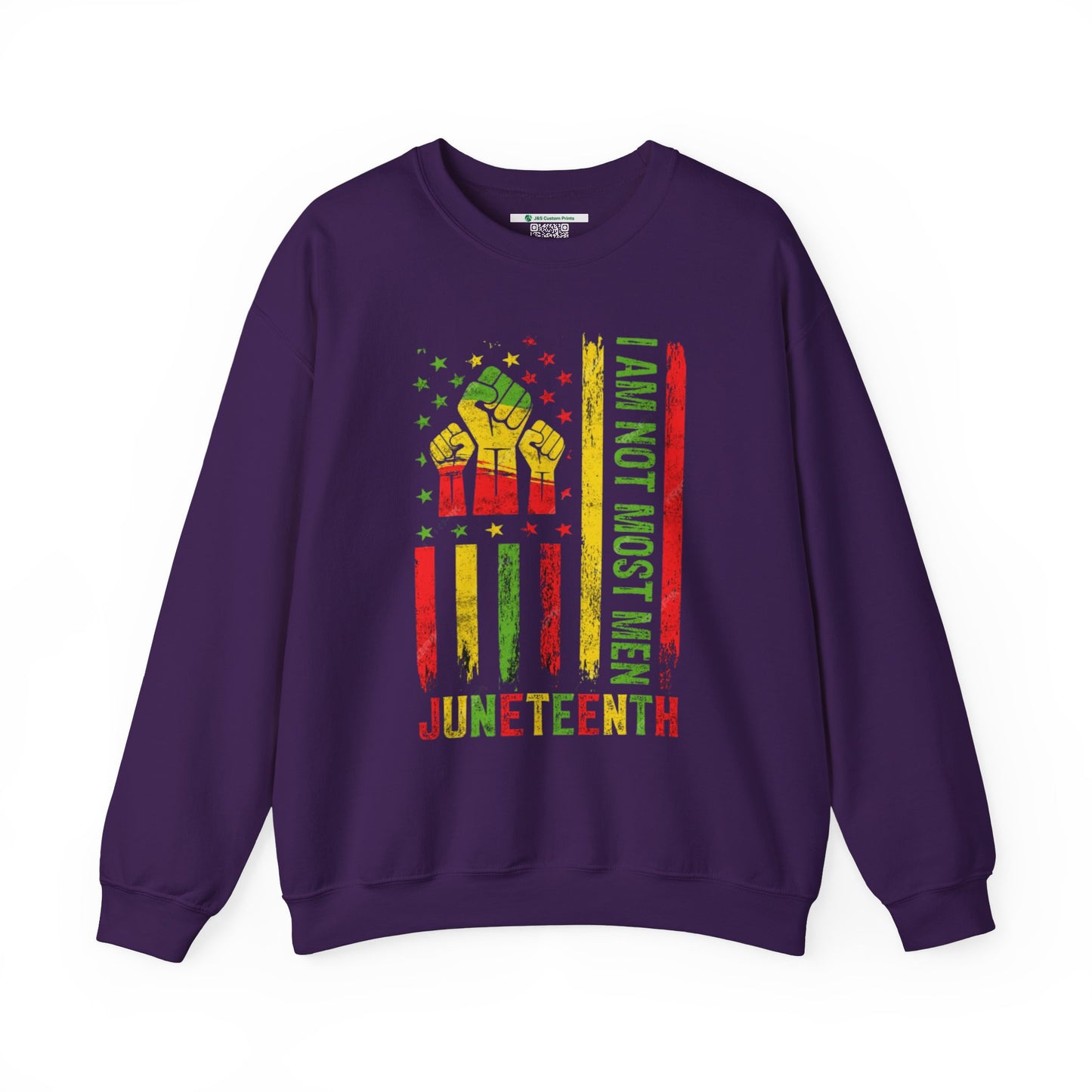 Juneteenth -- Not Most Men (Adult Unisex Crewneck Sweatshirt)