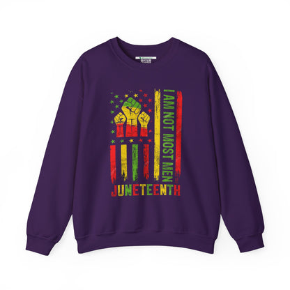 Juneteenth -- Not Most Men (Adult Unisex Crewneck Sweatshirt)