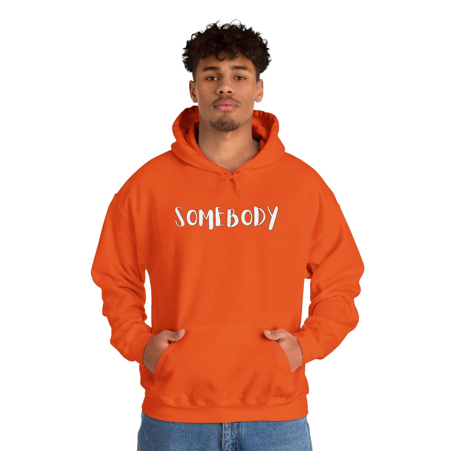 Matching Couple's Set -- "Somebody" (Adult Unisex Hooded Sweatshirt)