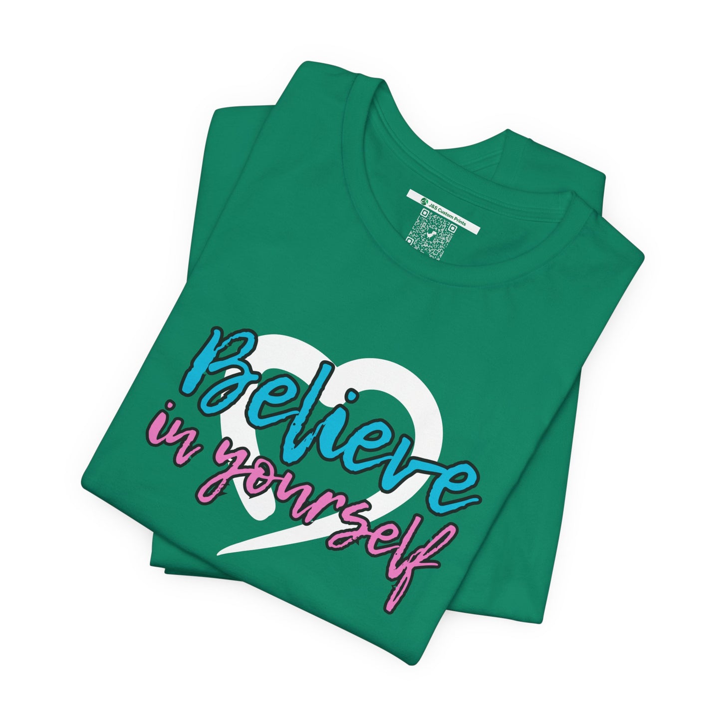Believe In Yourself -- Pink/Blue (Adult Unisex Tee)