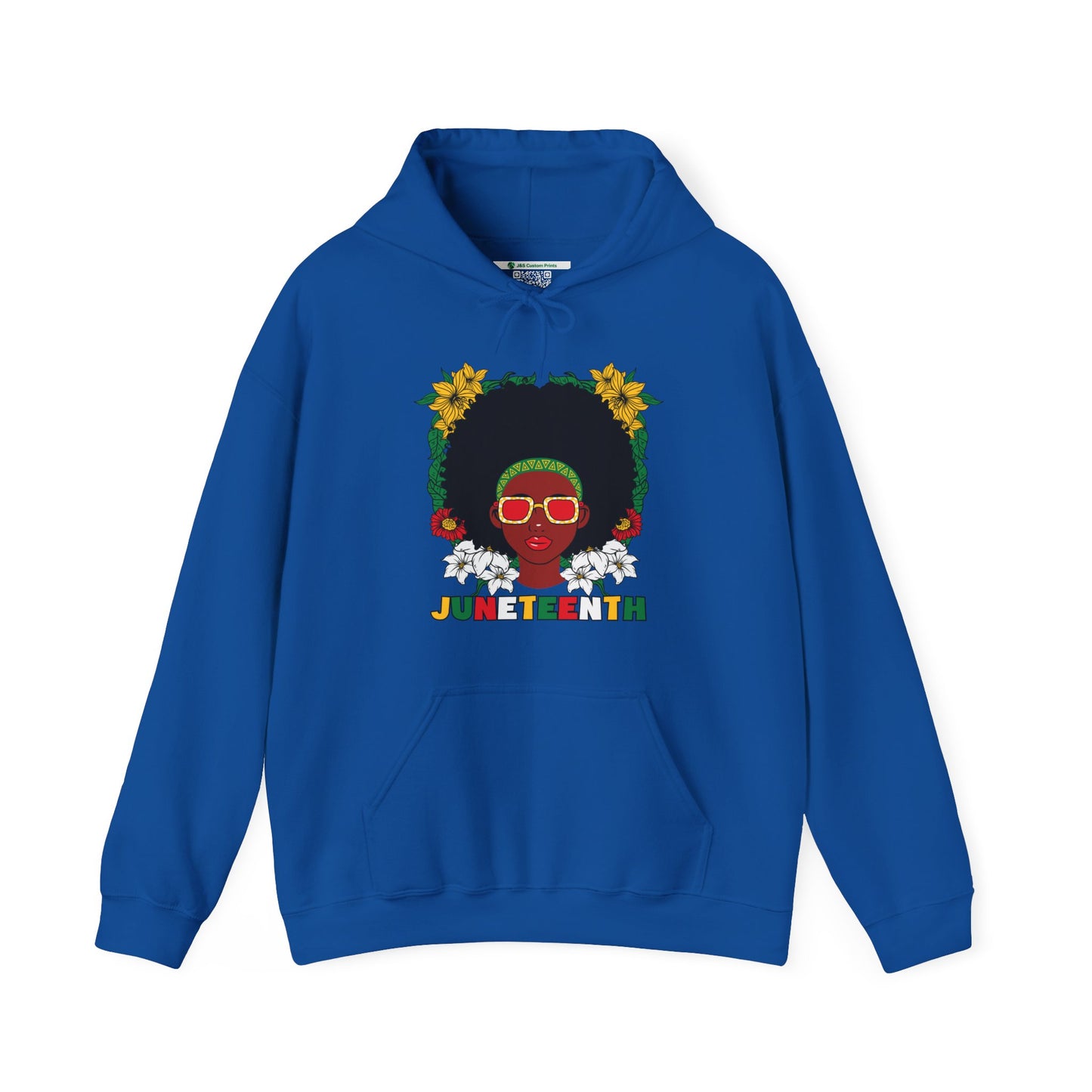 Juneteenth -- Afrocentric Design (Adult Unisex Hooded Sweatshirt)