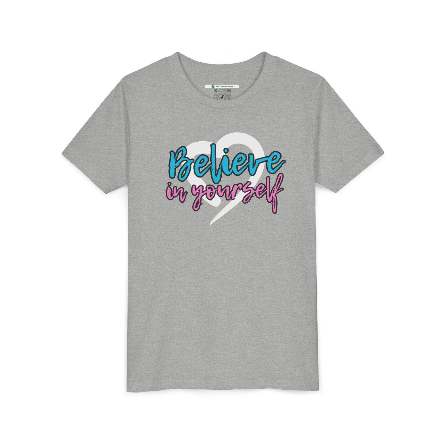 Believe In Yourself -- Blue/Pink (Youth Unisex Tee)