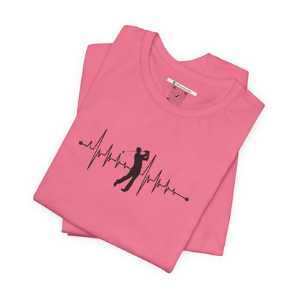 Golf Heartbeat (Adult Unisex Tee)